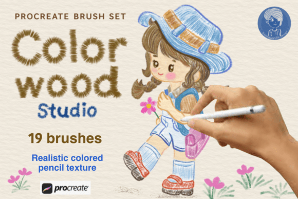 Download ColorWood Studio Brush Set for Procreate - Brush set Collection