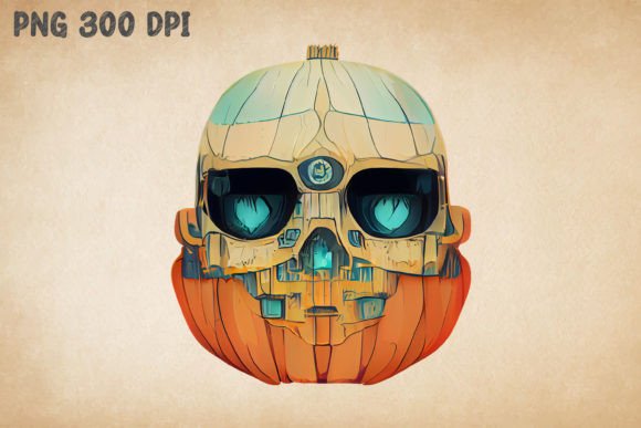 Download Skull Pumpkin Ghibli Style - Pumpkin Collection