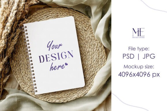 Download Spiral Notebook Mockup, Planner Mockup - Planner mockup Collection