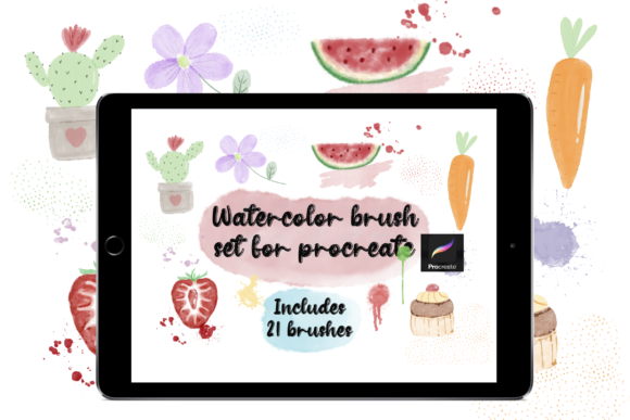 Download Watercolor Brush Set for Procreate - Brush set Collection